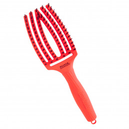 Olivia Garden Finger Brush Neon Orange hairbrush