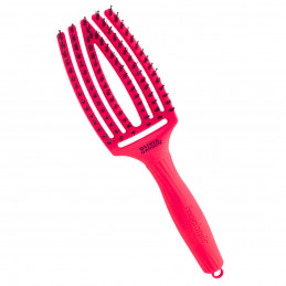 Olivia Garden Finger Brush Neon Pink hairbrush