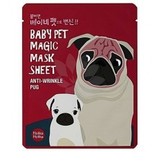 Holika Holika Baby Pet Magic Mask Sheet Anti-wrinkle Pug 1szt, maseczka