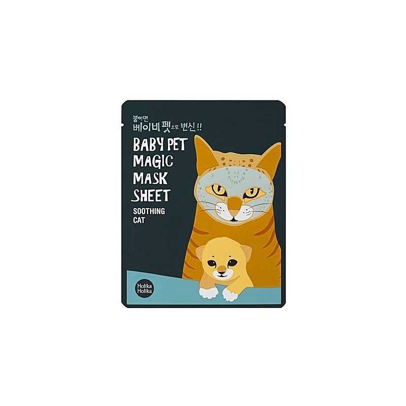 Holika Holika Baby Pet Magic Mask Sheet Soothing Cat 1szt, maseczka